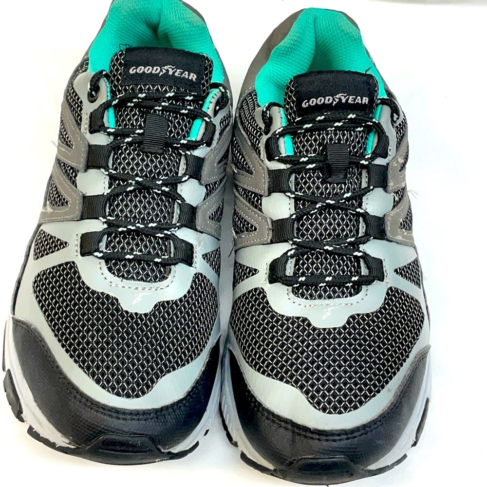 Goodyear leather & canvas l Black and Gray Athletic ladies sz 7.5w